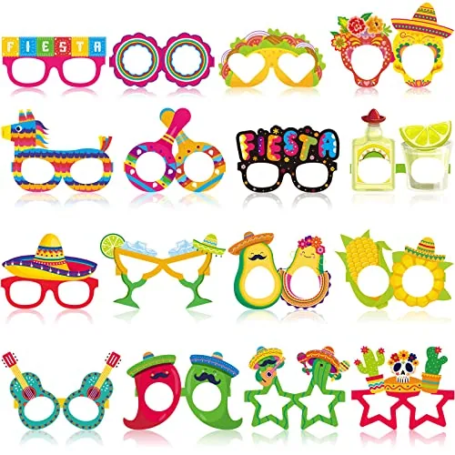 32 Piece Mexican Fiesta Party Decorations Paper Glasses