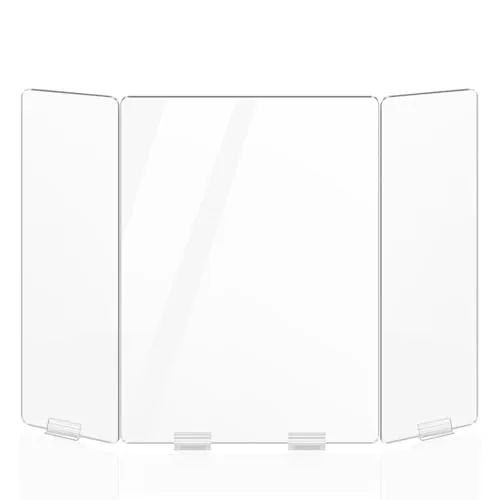 Self-Adhesive Foldable 3-Panel Sneeze Guard