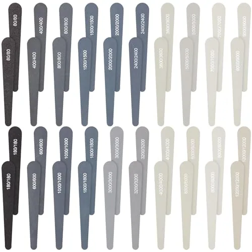 40 Piece Polishing Sticks Sanding Sticks