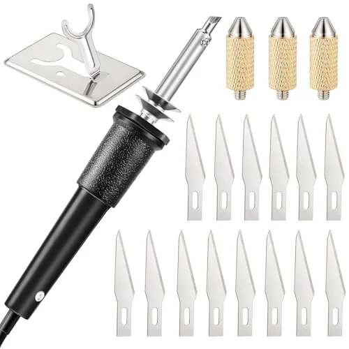 19 Piece Electric Hot Knife Cutting Tool, Black