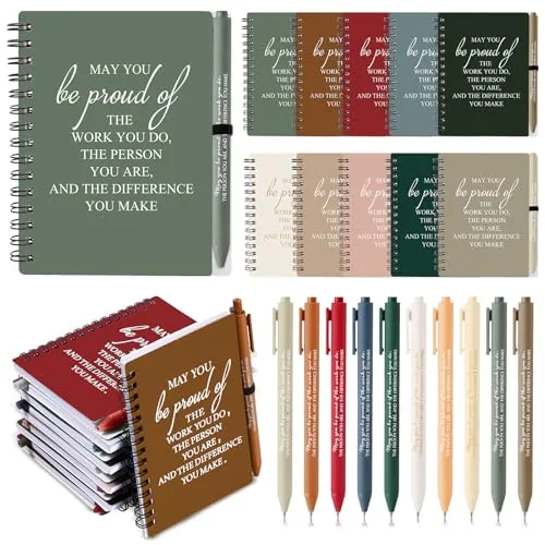 20 Piece Employee Notebook Pen Gifts