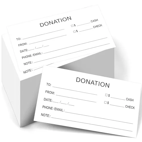 500 Piece Folding Donation Currency Check Envelope Church Offering Gummed, White