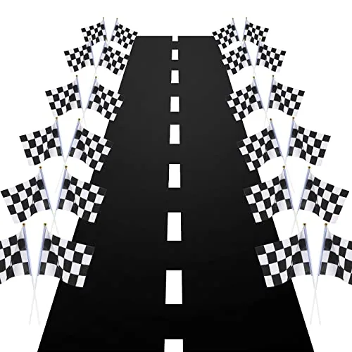 12 Piece Two Fast Birthday Party Decorations, Black