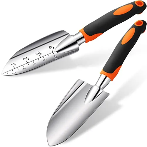 Garden Hand Trowel Transplant Trowel, Orange