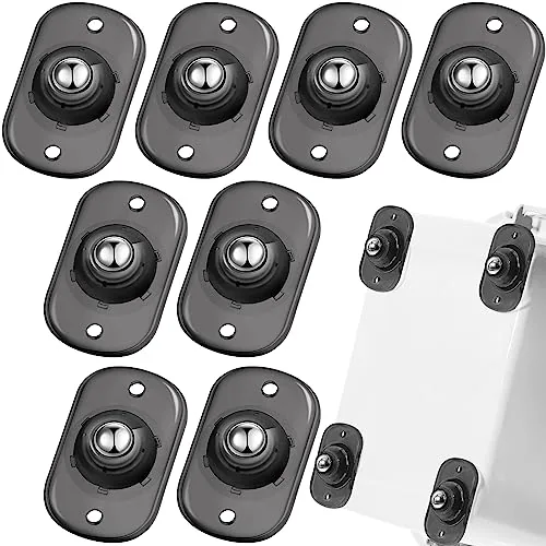 8 Piece Self-Adhesive Self Adhesive Caster Wheels, Clear