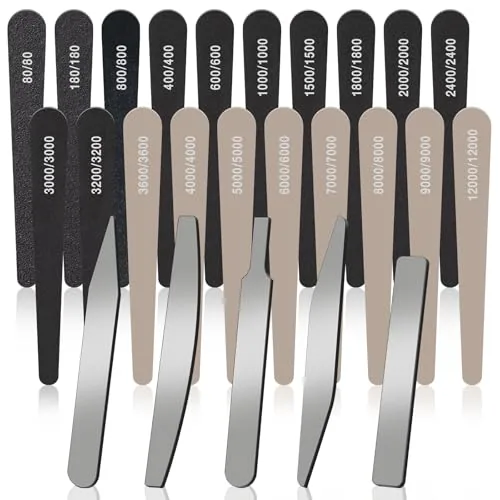 25 Piece Hobby Model Polishing Hand Files Tool Set 5 pcs #10000