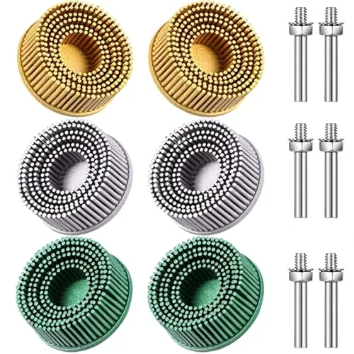 6 Piece Bristle Discs 2 Inch