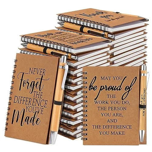 30 Piece Inspirational Spiral Notebooks