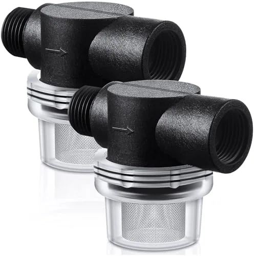 2 Piece Water Pump Strainer Filter, Clear