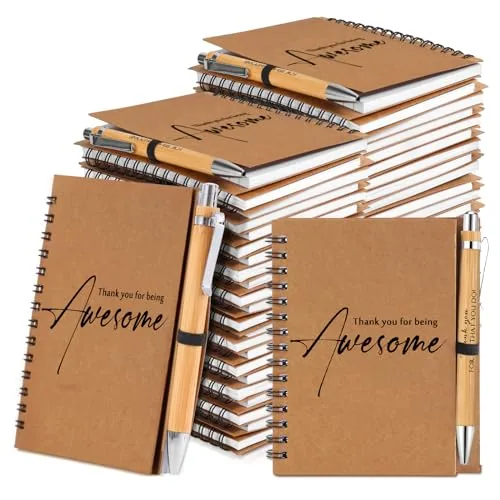 40 Piece Notebook, Brown