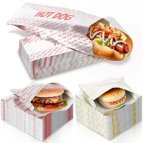 300 Piece Proof Food Wrappers Hamburger