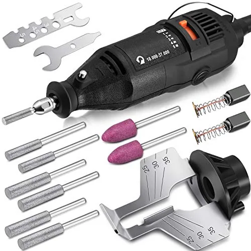 Electric Chainsaw Sharpener Kit 180W Power Chain Saw, Black