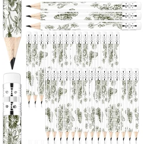 40 Piece Sage Pencil Favors, Green