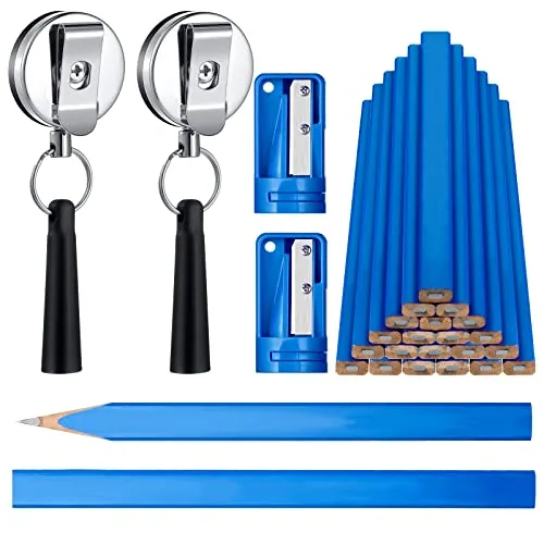 24 Piece Carpenter Pencil, Blue