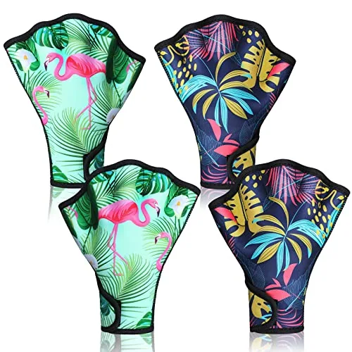 2 Pairs Swimming Gloves Women