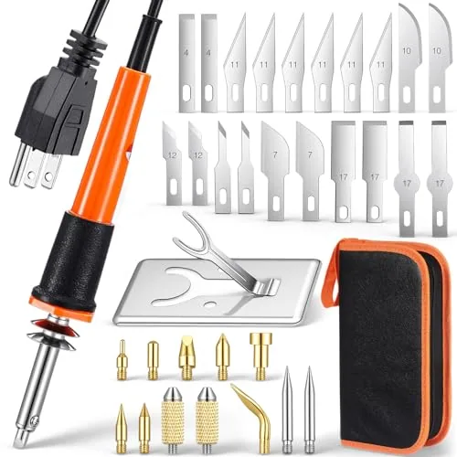42 Piece Electric Hot Knife Cutter, Orange
