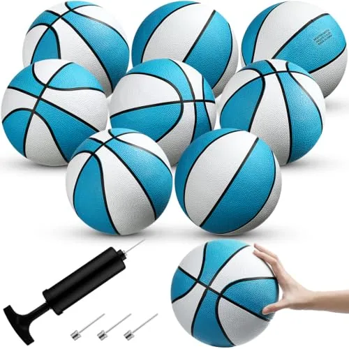 6 Piece Water Pool Basketball Swimming Pool Rubber Waterproof, Blue