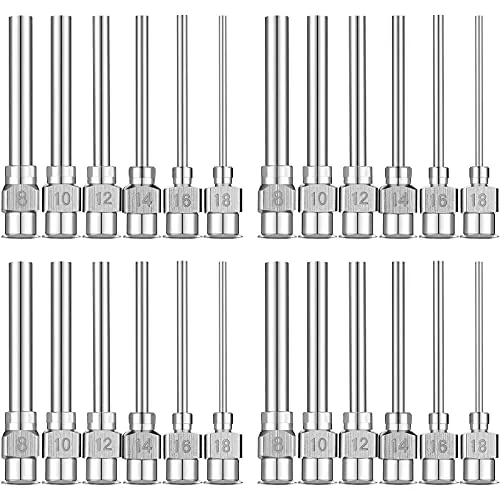 24 Piece Industrial Blunt Tip Dispensing Needle