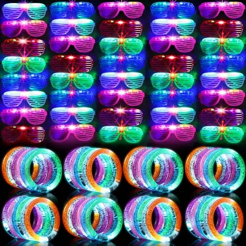 96 Piece Glow in the Dark Party Supplies