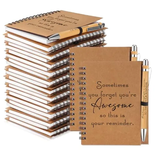 30 Piece Inspirational Spiral Notebooks