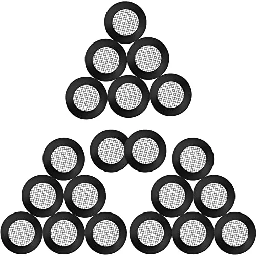 20 Piece Shower Head Gasket, Black