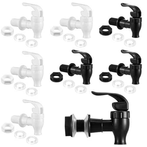8 Piece BPA-Free Replacement Faucet, White