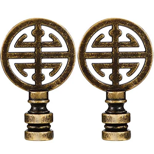2 Piece Oriental Lamp Finials
