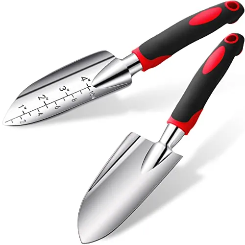 Garden Hand Trowel Transplant Trowel, Red