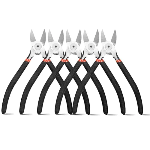 5 Piece Zip Ties Cutters Electrical Wire Cutter Precision Side