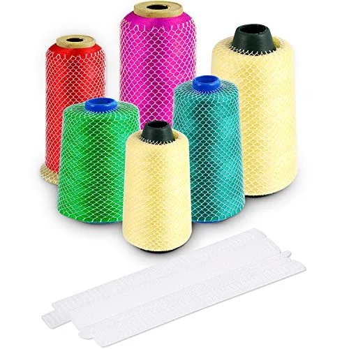 100 Piece Threads Net Spool Saver 6 x 0.6 Inch Sewing Embroidery, White