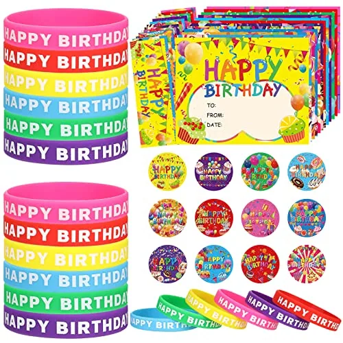 108 Piece Happy Birthday Certificates, White