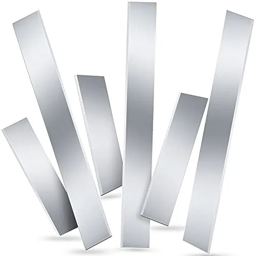 6 Piece Flexible Polymer Clay Cutters 8 Inch 4 Inch Carbon Steel, Silver
