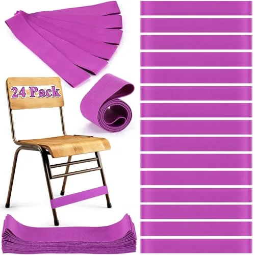 24 Piece Chair Bands, Purple