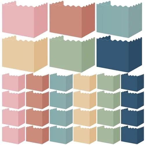 24 Piece Wavy Edges Privacy Folders
