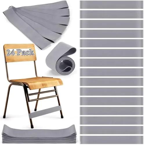 24 Piece Chair Bands, Grey
