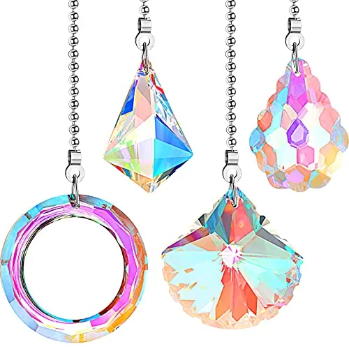 Crystal Ceiling Fan Pull Chain, Clear