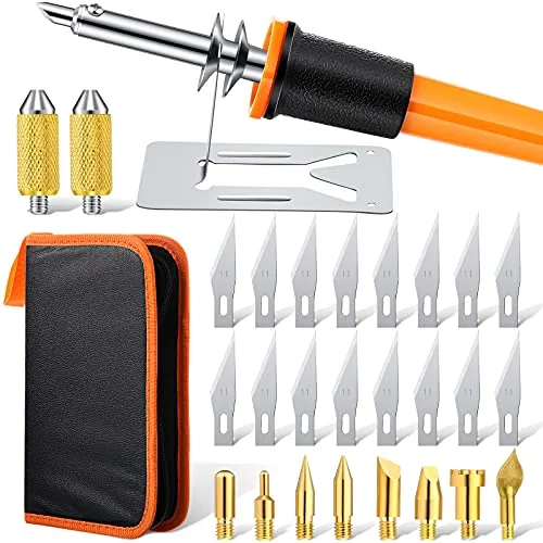30 Piece Electric Hot Knife Cutter Tools, Orange