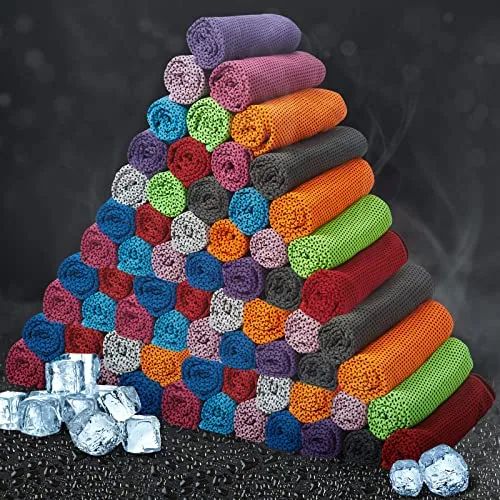 30 Piece Cooling Towel Bulk, Multicolour