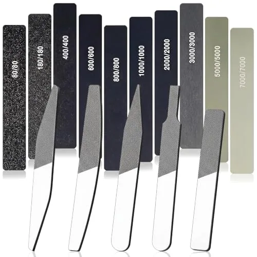 25 Piece Hobby Model Polishing Hand Files Tool Set 5 pcs Glass