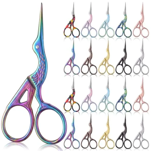 20 Piece Embroidery Scissors Bulk 3.6 in Small Vintage