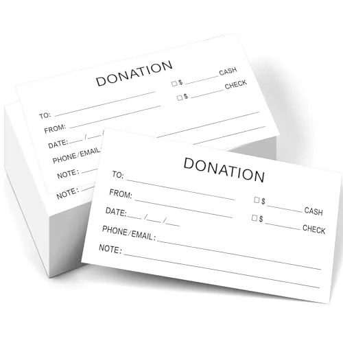 200 Piece Folding Donation Currency Check Envelope Church Offering Gummed, White