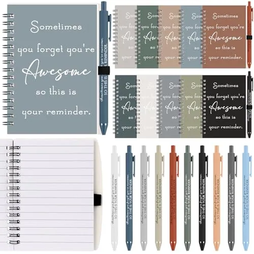 50 Piece Back to School Gifts Bulk Small Inspirational Notebooks, Multicolour