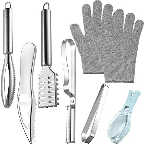 7 Piece Fish Scaler Brush Remover