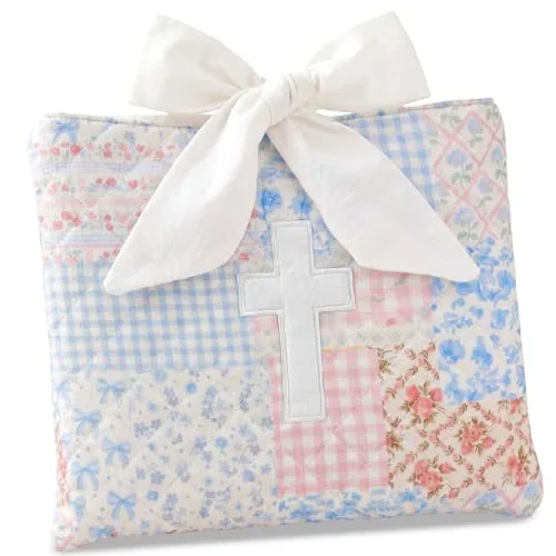 Quilted Bible Cover Case Book Sleeve, Blue