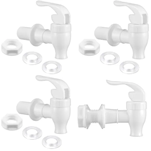 4 Piece BPA-Free Replacement Faucet, White