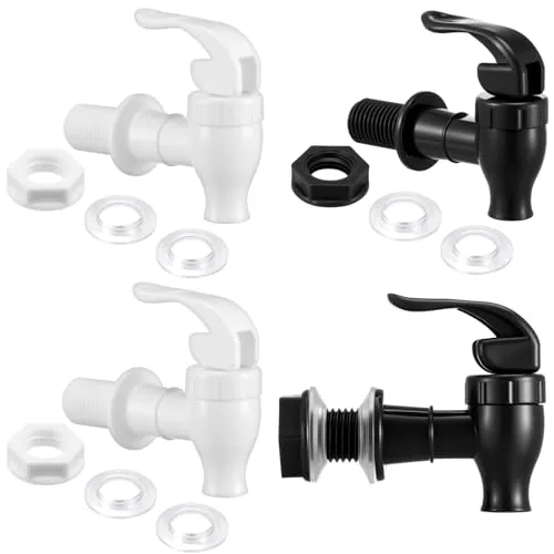 4 Piece BPA-Free Replacement Faucet, White